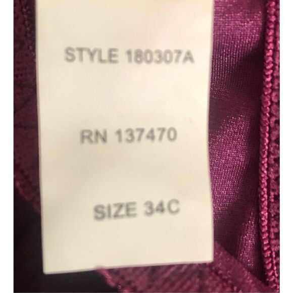 Midnight Velvet Bra Size 34C - Picture 3 of 6